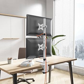 Amazon.co.jp: WORLDLIFT モニターアーム 上下2画面 縦 デュアル